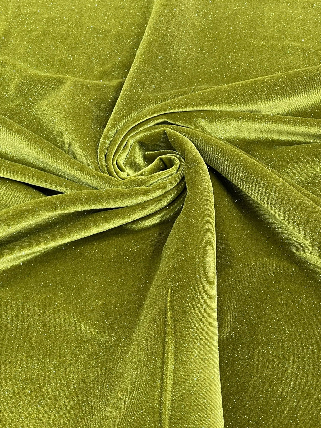 Glitter Stretch Velvet Fabric - 58" Width, Glitter Finish, 2-Way Stretch (1 Yard)