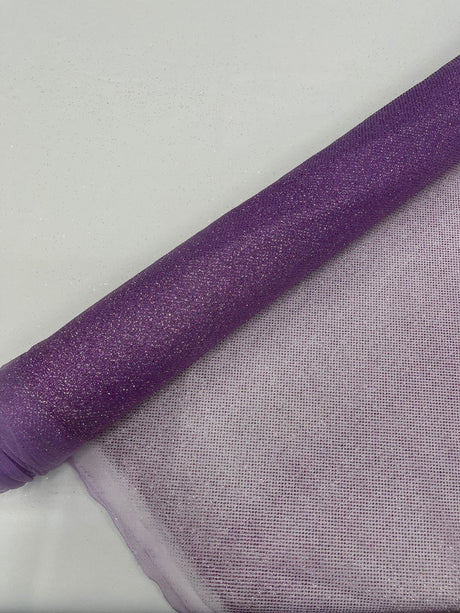 Glitter Tulle Mesh Fabric - Sparkle Shimmer, 58" Width (1 Yard)