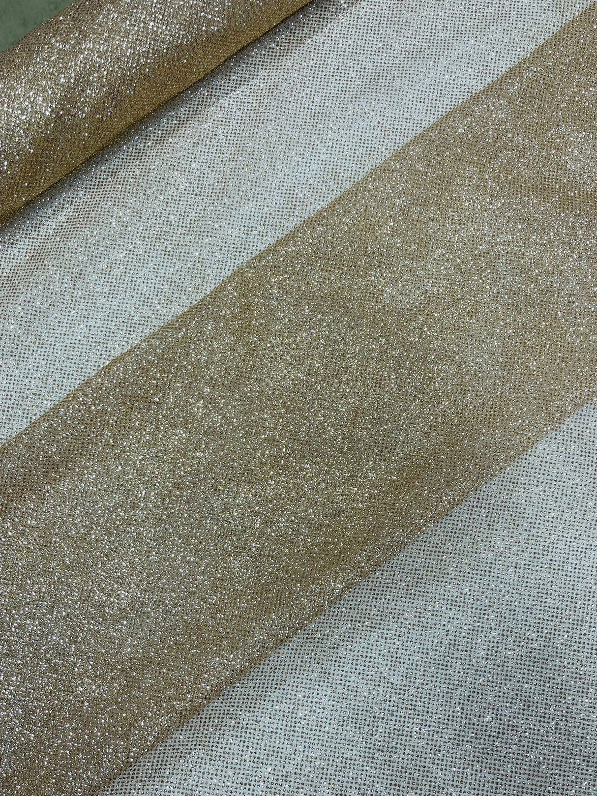 Glitter Tulle Mesh Fabric - Sparkle Shimmer, 58" Width (1 Yard)