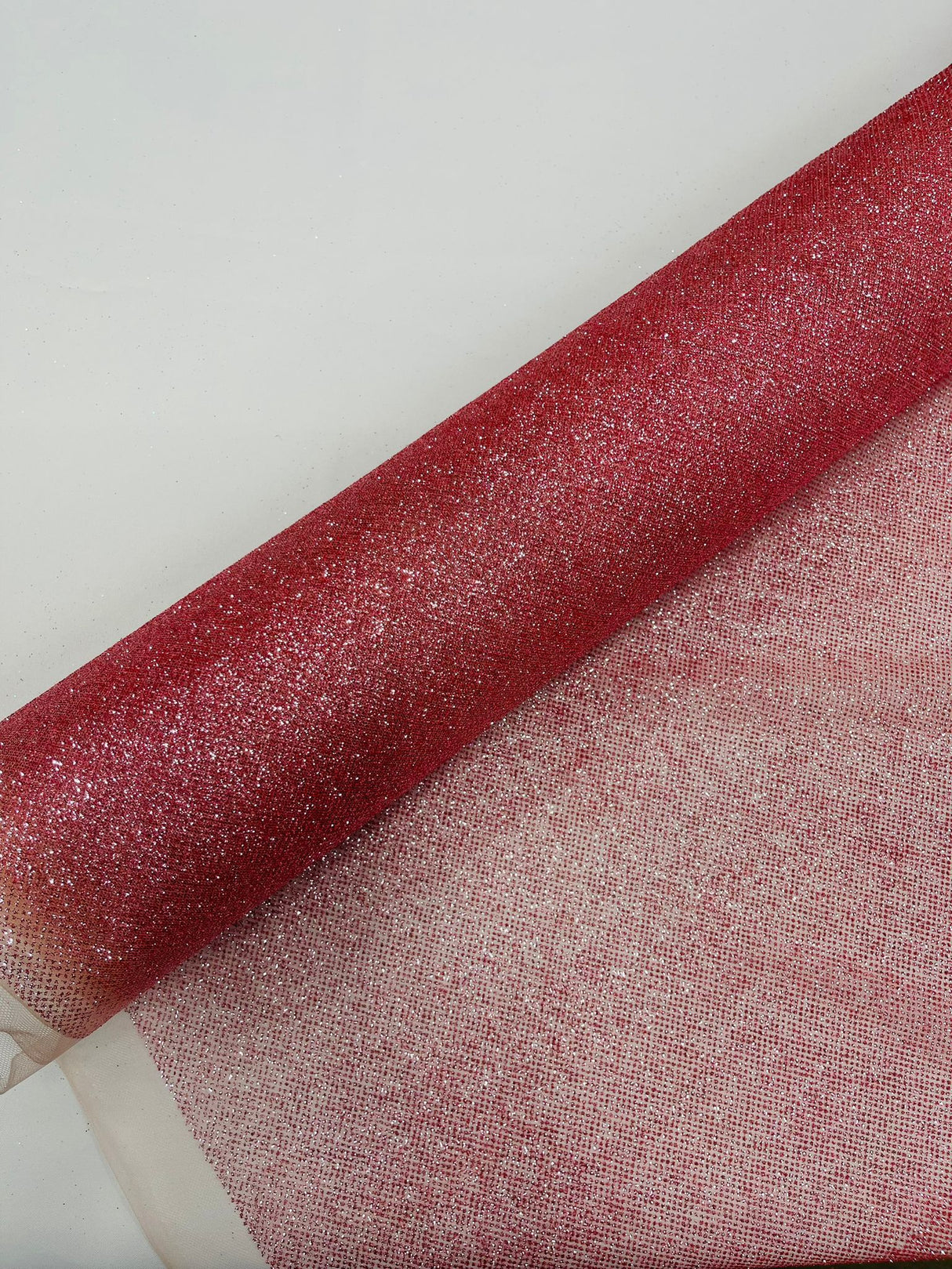 Glitter Tulle Mesh Fabric - Sparkle Shimmer, 58" Width (1 Yard)