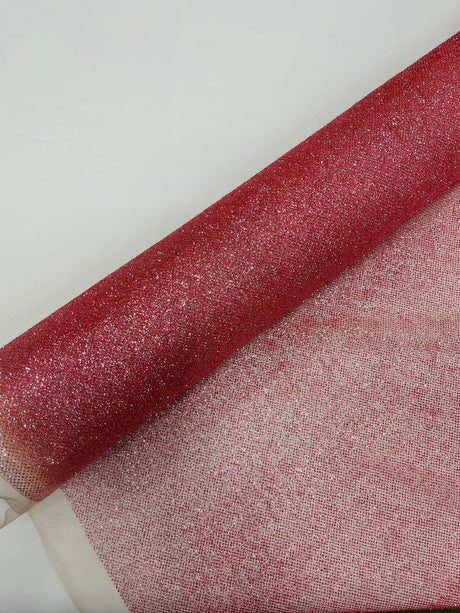 Glitter Tulle Mesh Fabric - Sparkle Shimmer, 58" Width (1 Yard)