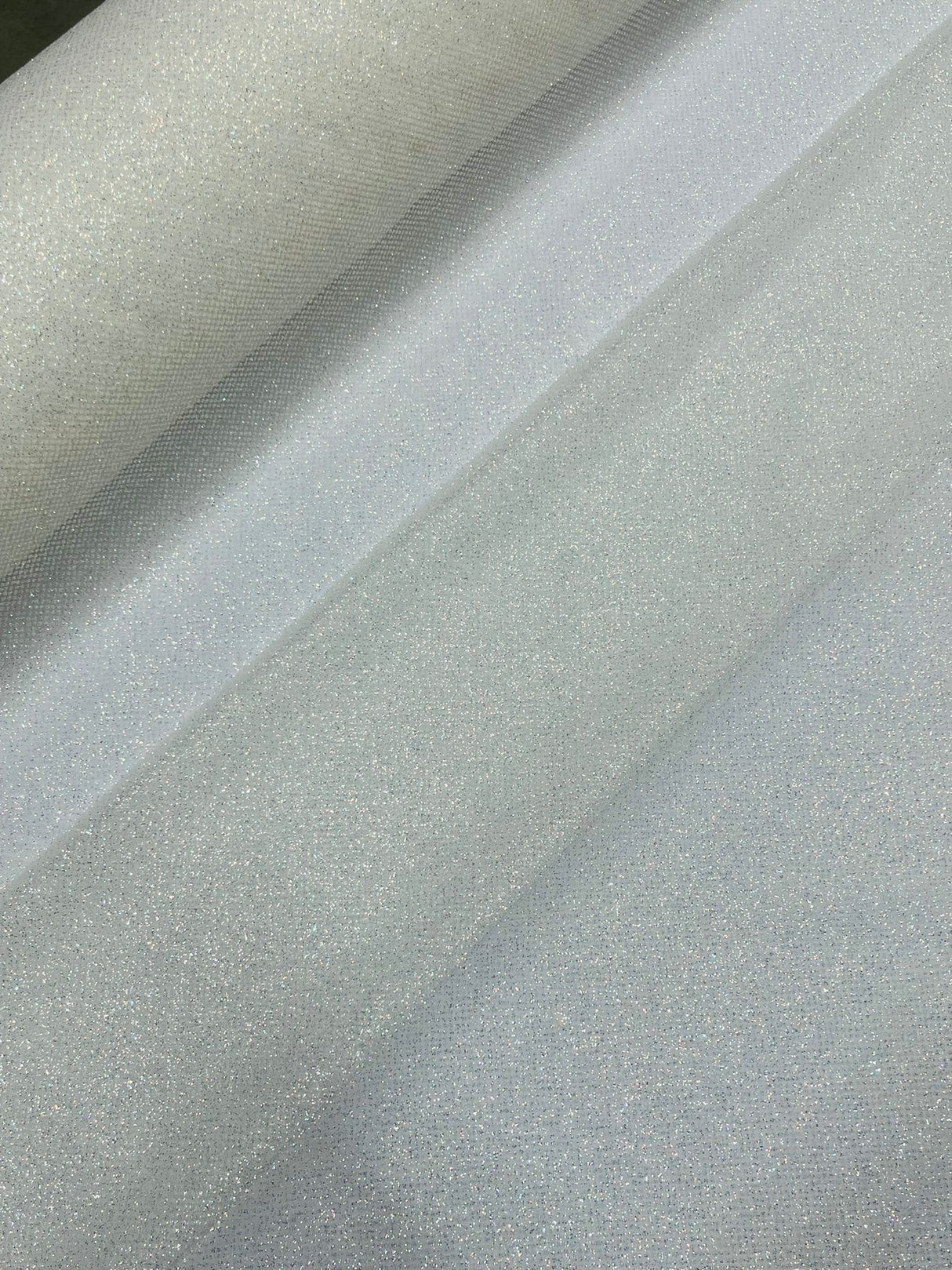 Glitter Tulle Mesh Fabric - Sparkle Shimmer, 58" Width (1 Yard)
