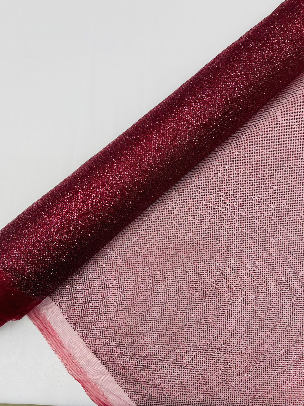 Glitter Tulle Mesh Fabric - Sparkle Shimmer, 58" Width (1 Yard)