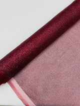 Glitter Tulle Mesh Fabric - Sparkle Shimmer, 58" Width (1 Yard)