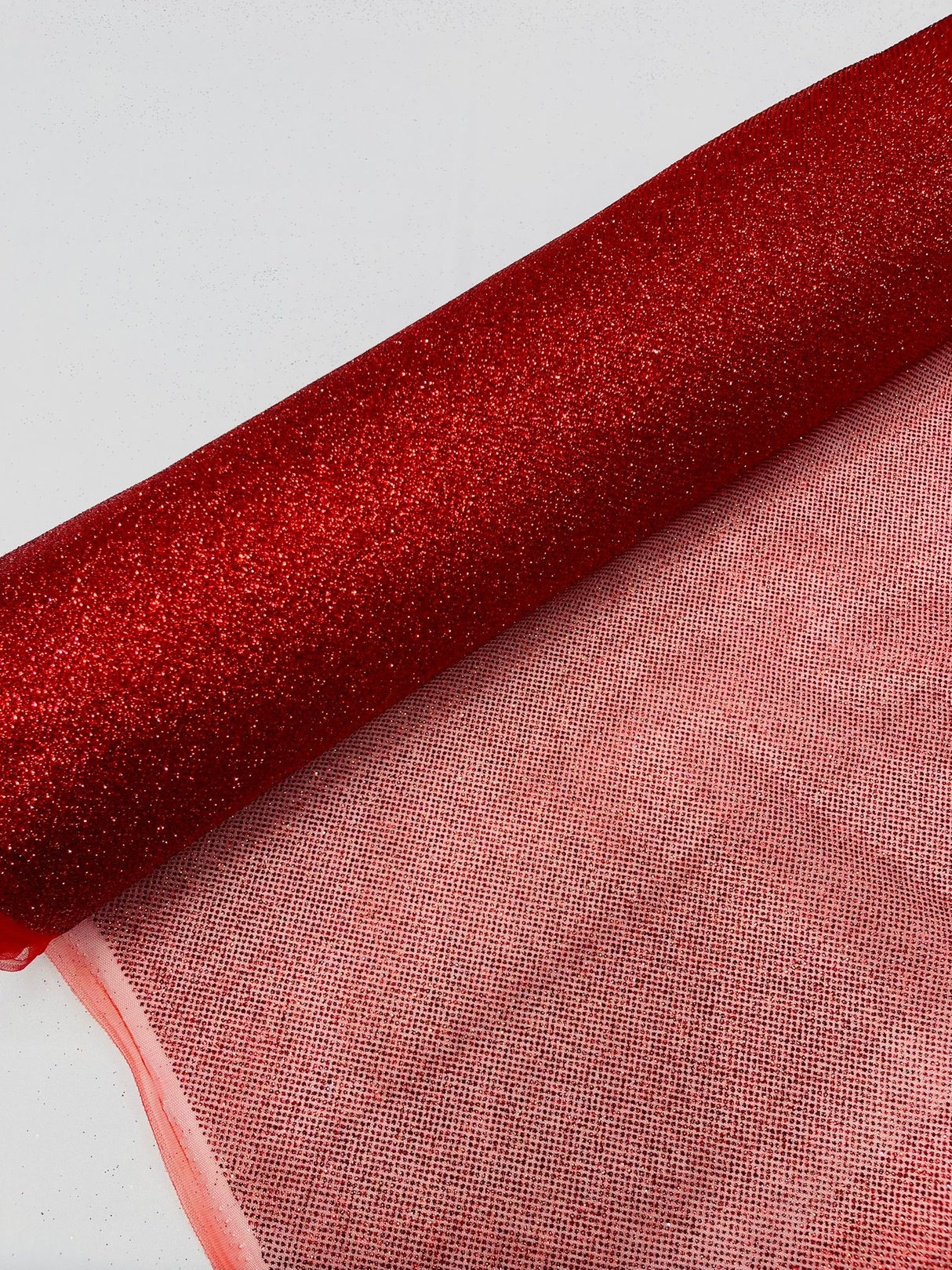 Glitter Tulle Mesh Fabric - Sparkle Shimmer, 58" Width (1 Yard)