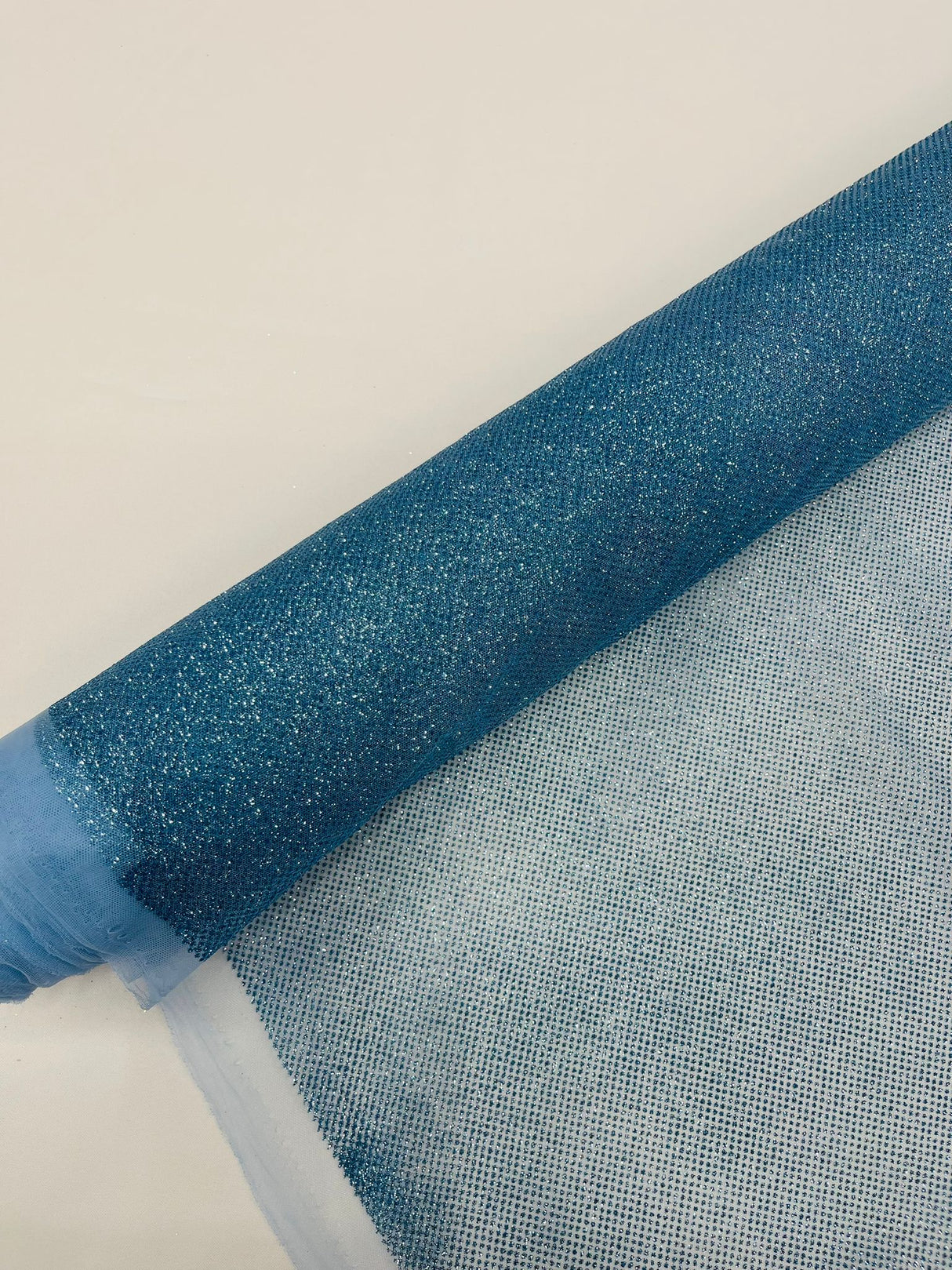 Glitter Tulle Mesh Fabric - Sparkle Shimmer, 58" Width (1 Yard)