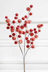 18” Red Glitter Pomegranate Berry Pick