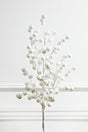 29” Glitter Crabapple Spray - White