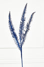35" Glitter Fern Spray - Midnight Blue