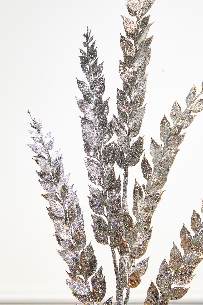 34.5" Glitter Ruscus Branch