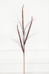 34" Glitter Mica Triple Spike Grass Spray - Copper