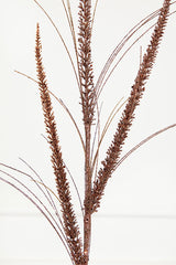 34" Glitter Mica Triple Spike Grass Spray - Copper