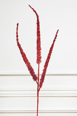 34" Triple Glitter Sequin Spray Red Christmas Decor