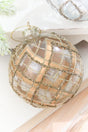 5" Glitter Patterned Glass Ornament