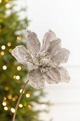 20" x 8.5” Platinum Magnolia Stem