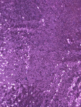 Lilac Glitz Sequins Polyester Fabric - Lilac, Mini Metallic Disc Sequins, 52/54" Width