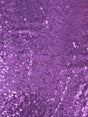 Lilac Glitz Sequins Polyester Fabric - Lilac, Mini Metallic Disc Sequins, 52/54" Width
