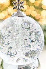 6" Snowflake Light Up Globe