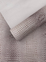 Glossy Two Tone Gator Vinyl Fabric - Alligator Faux Leather, 54" Width (1 Yard)