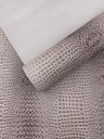 Glossy Two Tone Gator Vinyl Fabric - Alligator Faux Leather, 54" Width (1 Yard)
