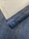 Glossy Two Tone Gator Vinyl Fabric - Alligator Faux Leather, 54" Width (1 Yard)
