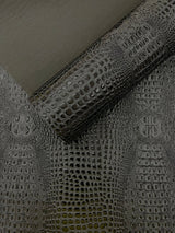 Glossy Two Tone Gator Vinyl Fabric - Alligator Faux Leather, 54" Width (1 Yard)