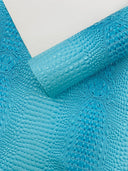 Glossy Two Tone Gator Vinyl Fabric - Alligator Faux Leather, 54" Width (1 Yard)