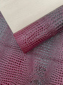 Glossy Two Tone Gator Vinyl Fabric - Alligator Faux Leather, 54" Width (1 Yard)