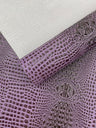 Glossy Two Tone Gator Vinyl Fabric - Alligator Faux Leather, 54" Width (1 Yard)