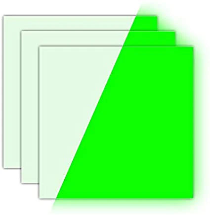 Glow In The Dark Heat Transfer Vinyl Fabric - Glow In The Dark, 1 Foot, 1 Yard (1 Foot, 1 Yard)
