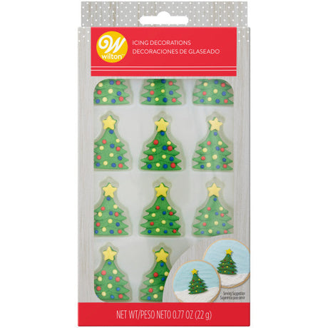 Wilton Royal Icing Christmas Tree Decorations, 12-Count
