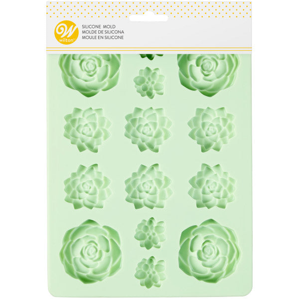 Wilton Silicone Succulents Candy Mold, 14-Cavity