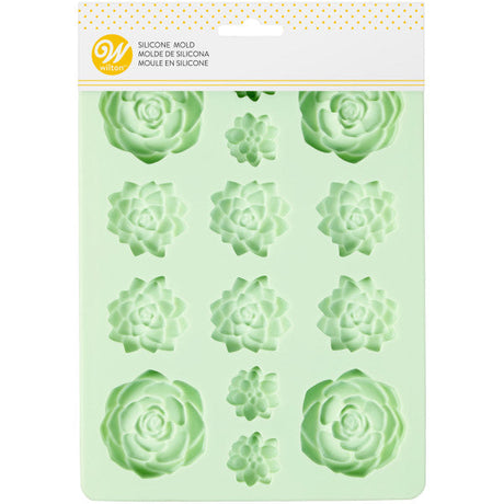 Wilton Silicone Succulents Candy Mold, 14-Cavity