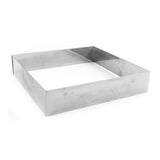 Gobel Square Stainless Steel Cake Ring, 8.75" x 1.75" H (222mm x 45mm H)