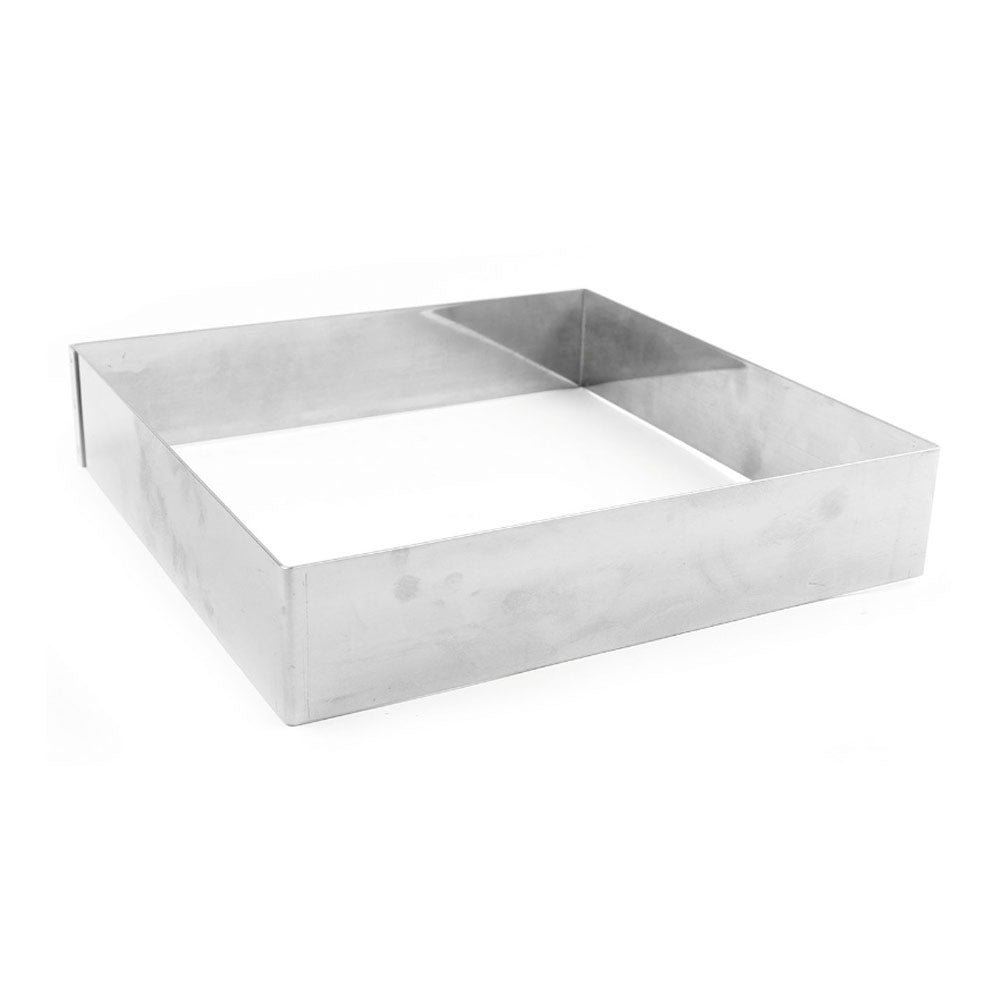 Gobel Square Stainless Steel Cake Ring, 9.5" x 1.75" H (240mm x 45mm H)
