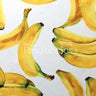 Going Bananas Nylon Spandex Fabric - Banana Print, Black or White Background, 58-60" Width (1 Yard)