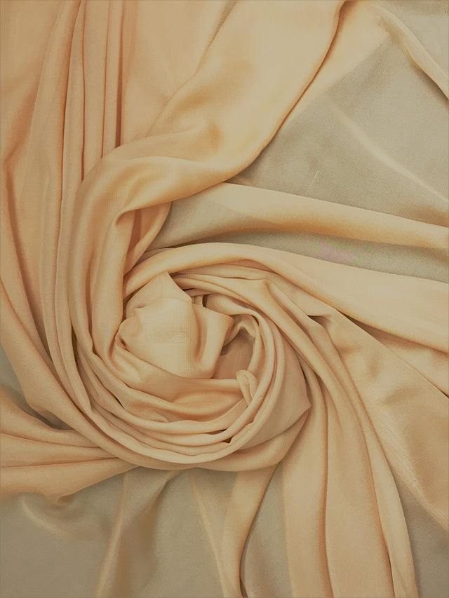 Gold Chiffon Polyester Fabric - Gold Sheer, 59"-60" Width (1 Yard)