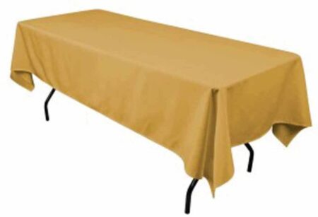 Polyester Rectangular Tablecloth 60x144 Inch – Durable Reusable Table Linen for Weddings, Parties, Banquets & Events