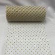 Sparkling Tulle Ribbon Roll Polyester Fabric - Gold/Silver Glitter, 6" Width, 10 Yards