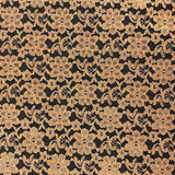 Raschel Lace Polyester Fabric - French Floral, 60" Width