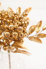 14" Antique Gold Metallic Berry Bunch