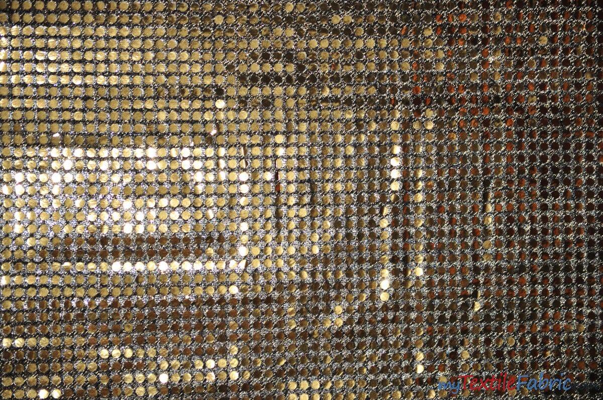 Confetti Dot Sequins Polyester Fabric - Round 6Mm Sequins, 45" Wide (1 Yard)