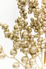 20" Champagne Glitter Berry Spray