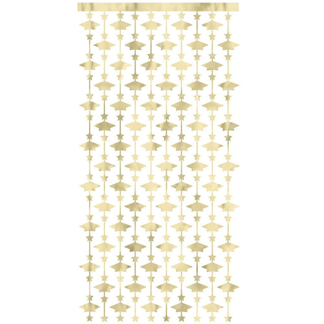 Graduation Photo Booth Backdrop Gold Foil