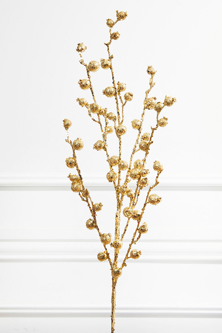 30” Mini Pomegranate Glitter - Gold