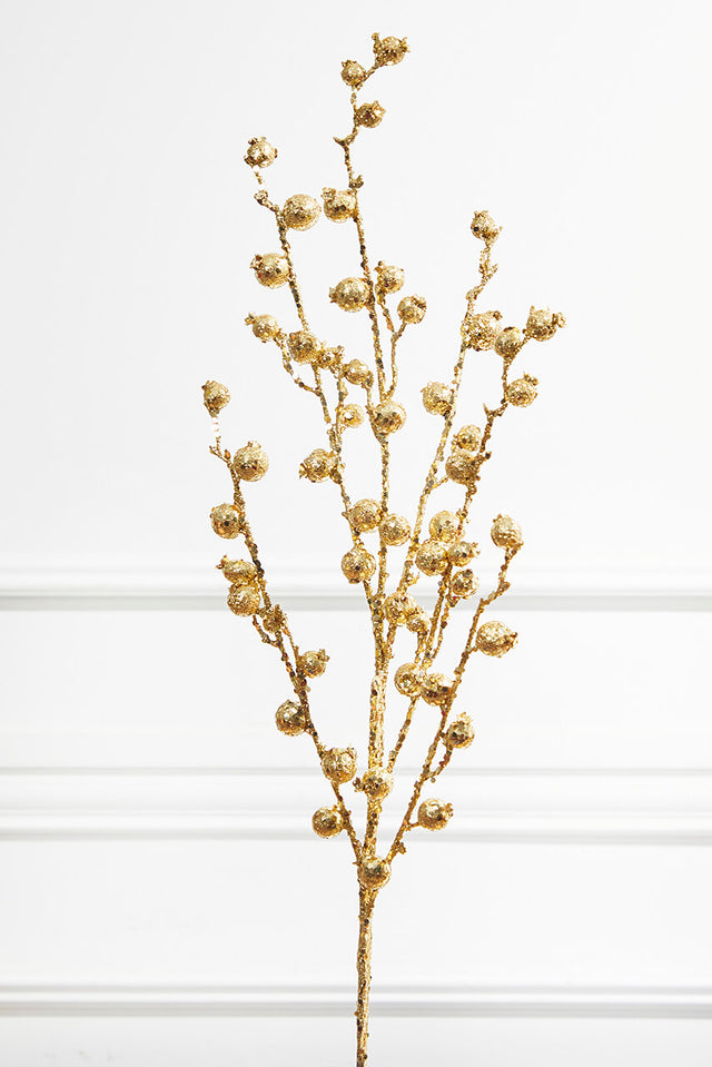 30” Mini Pomegranate Glitter - Gold