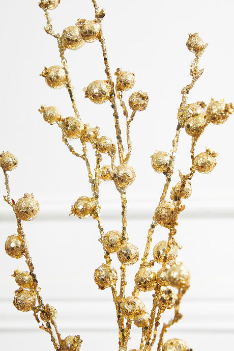 30” Mini Pomegranate Glitter - Gold