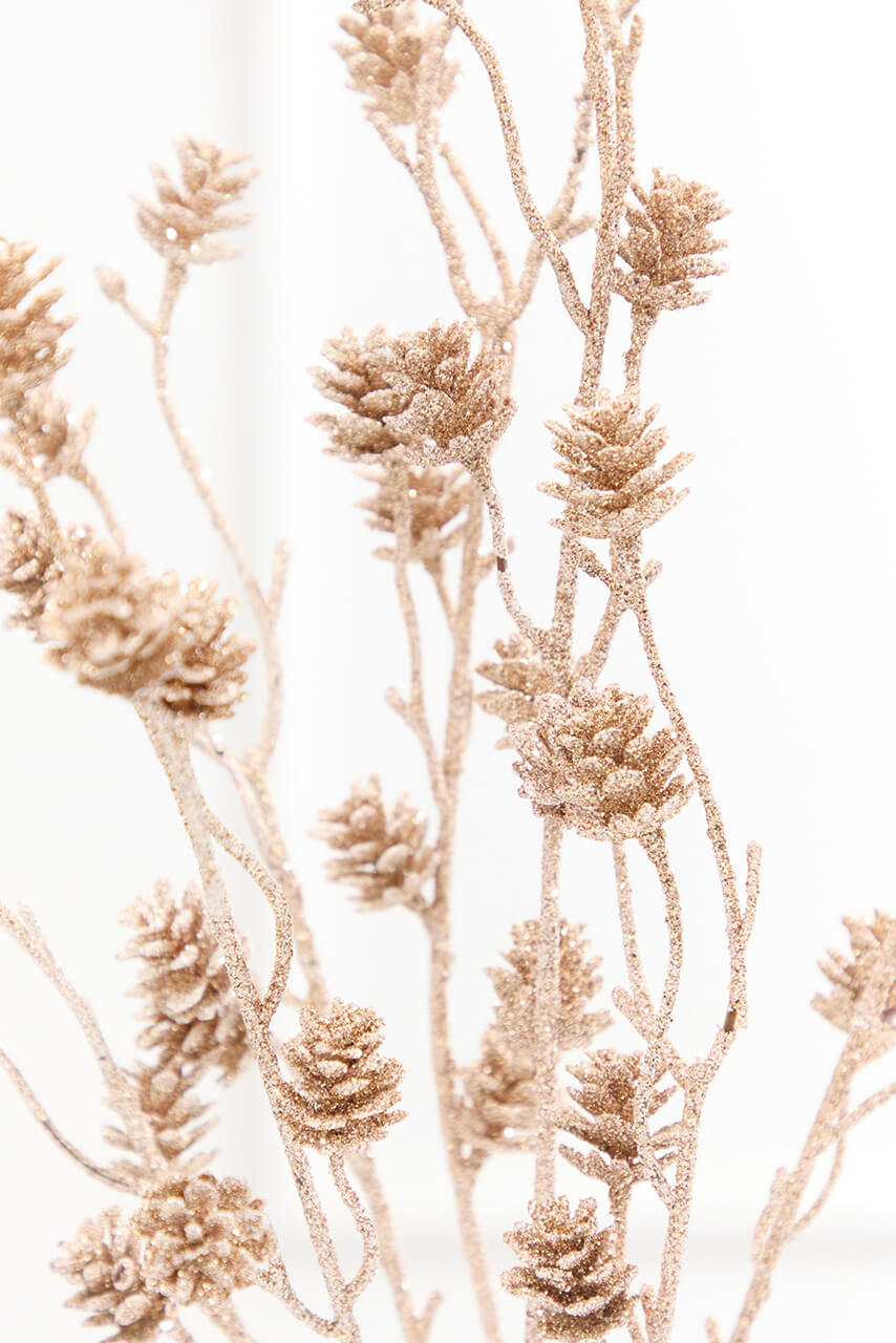 24" Champagne Pinecone Bush
