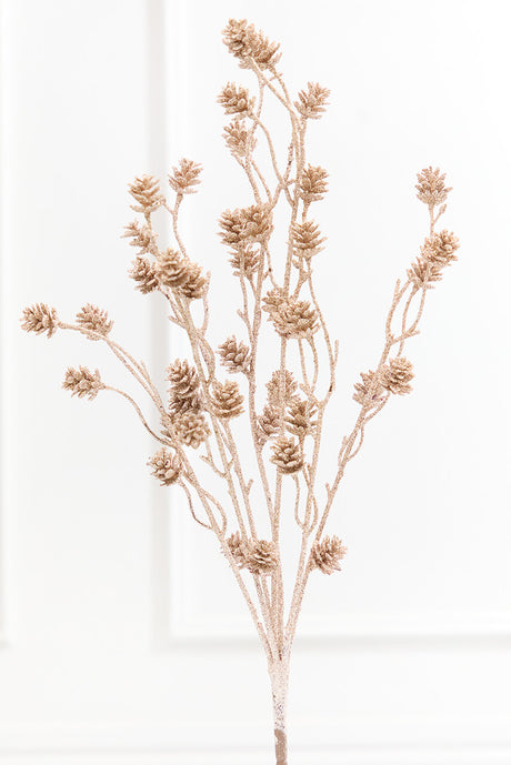 24" Champagne Pinecone Bush