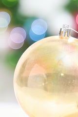 4" Gold Iridescent Ball Ornament